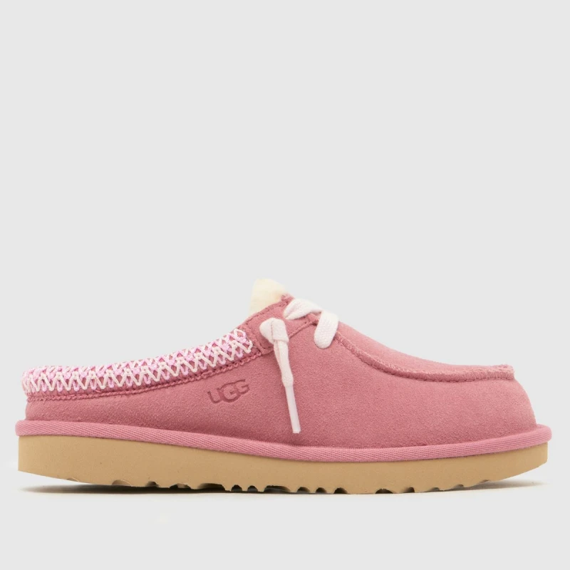 Image of UGG Horizon Pink Tasman Mule Girls Junior Slippers Horizon Pink UK 1 (EU 33½)