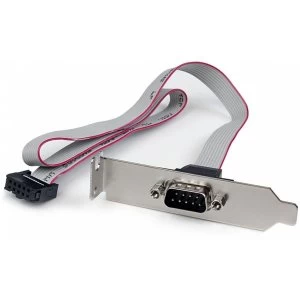 Image of StarTech 2 Port 16" DB9 Serial Bracket to 10 Pin Header Low Profile
