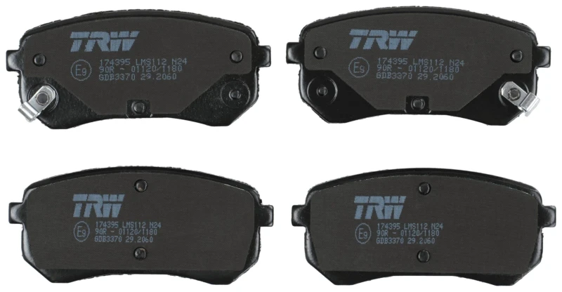 Image of TRW GDB3370 Brake pad set with acoustic wear warning Brake Pad Set,disc brake (402)