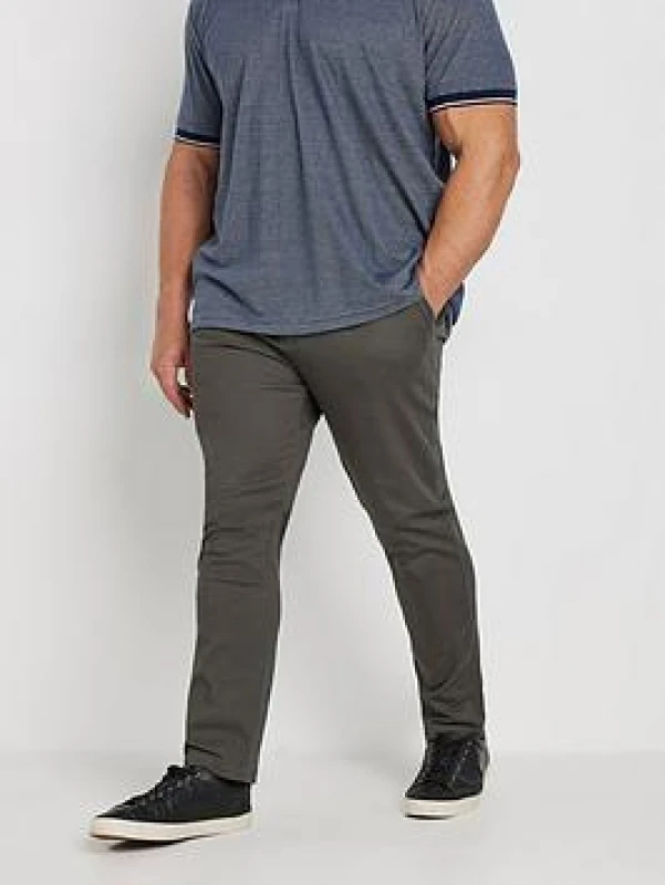 Image of BadRhino Chino Trousers 34" - Grey, Size 56, Men Grey W8FEU Male 56