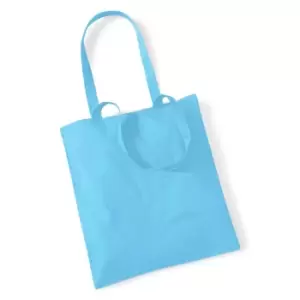 Image of Westford Mill Promo Bag For Life - 10 Litres (Pack Of 2) (One Size) (Surf Blue)