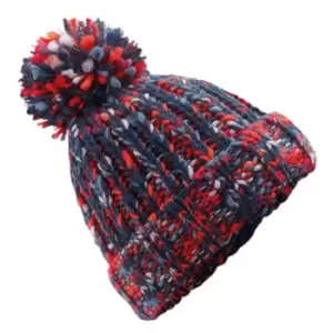 Image of Beechfield Unisex Twister Pop Pom Beanie (One Size) (Campfire Twist)