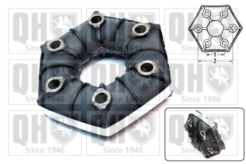 Image of QUINTON HAZELL Drive shaft coupler QUINTON HAZELL QL8000