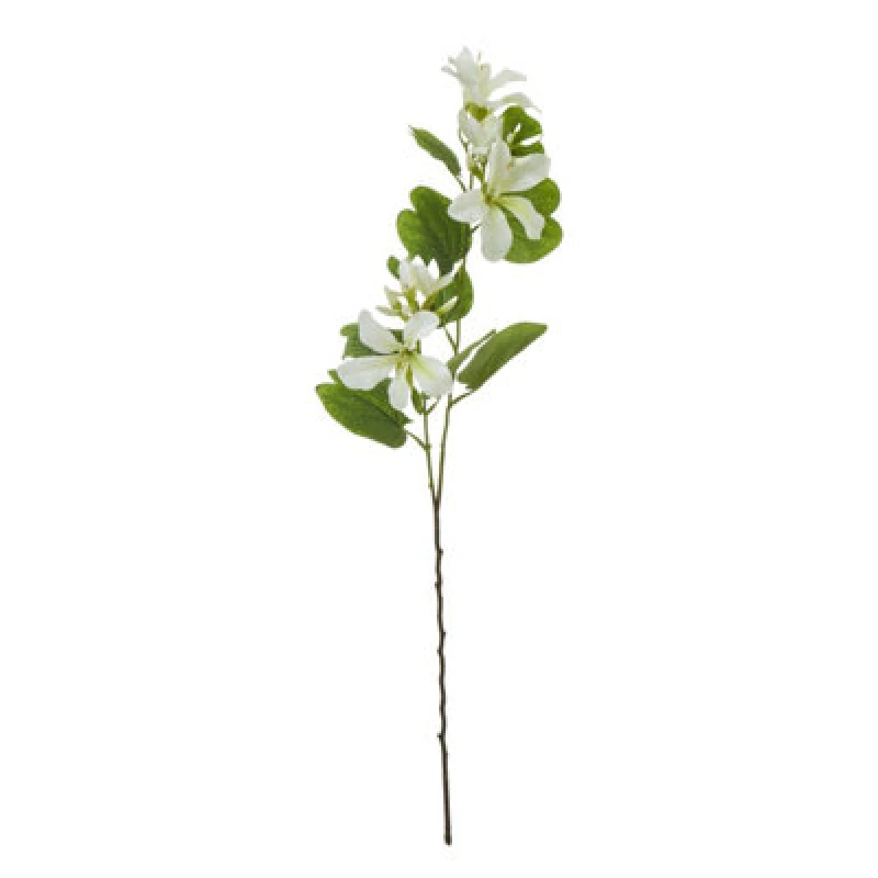 Image of Hill Interiors Bauhinia Orchid Spray Artificial Flower Cream/green (One Size)