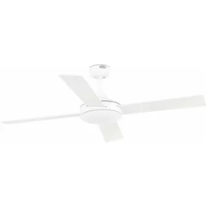 Image of Faro Mallorca Large Ceiling Fan Without Light White, Maple