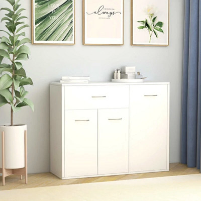 Image of VIDAXL Sideboard White 88x30x70cm Engineered Wood Vidaxl 8719883786247