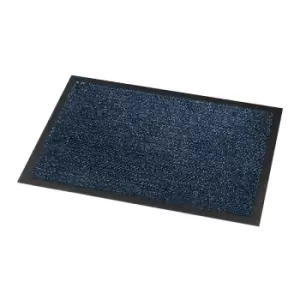 image of Cosmo fire tested entrance mat - 600 x 900mm - grey & black