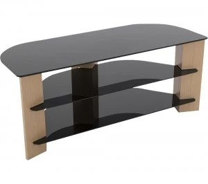 Image of AVF Reflections Varano FS1100VAROB 1100 mm TV Stand - Oak & Black