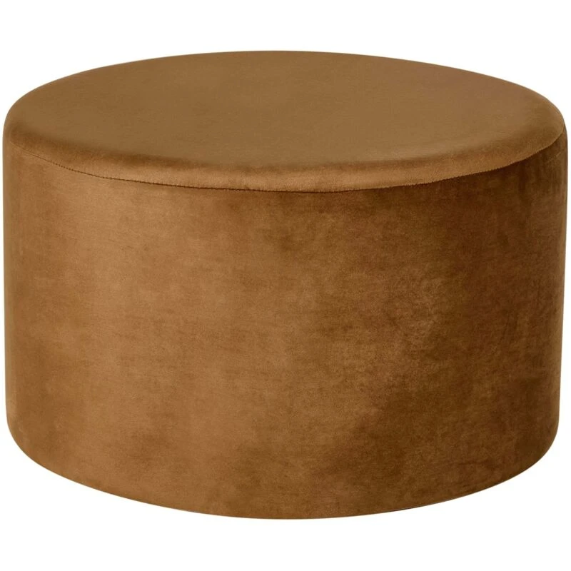 Image of Beliani Pouffe Millen Velvet Golden Brown