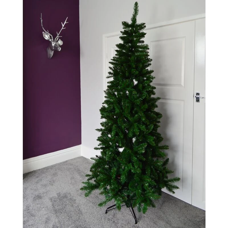 Image of Samuel Alexander 7ft (210cm) Newfoundland Slim (106cm) Pine Christmas Tree with 866 tips Green