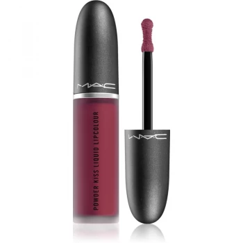 Image of MAC Cosmetics Powder Kiss Liquid Lipcolour Liquid Matte Lipstick Shade Burning Love 5ml