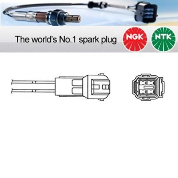 Image of 1x NGK NTK Oxygen O2 Lambda Sensor OZA577-H15 OZA577H15 (0064)