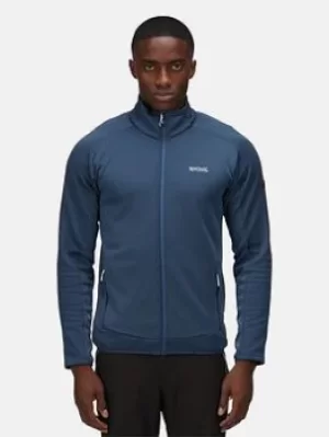 Image of Regatta Highton Full Zip Fleece, Blue/Navy Size XL Men