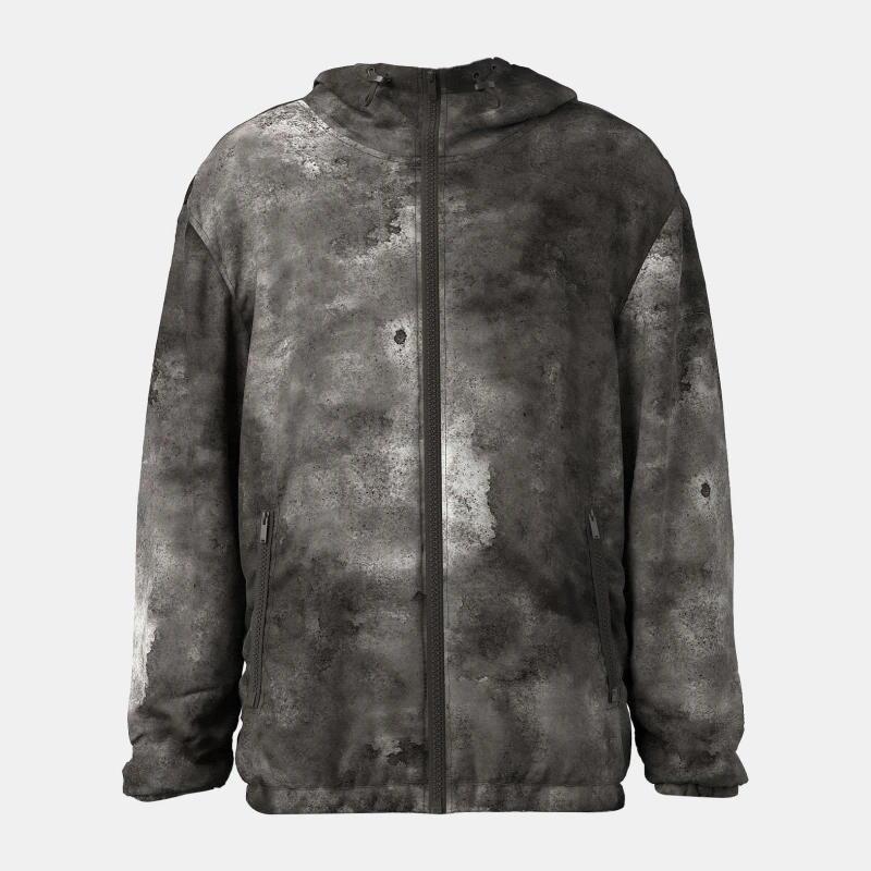 Image of Diesel Mens Wart Large Bomber Jacket Grey male M (48)
