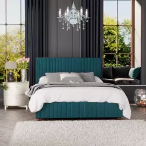 Image of Laurence Llewelyn-Bowen Laurence Llewelyn Bowen Estella Ottoman Storage Bed Plush Velvet Emerald Double