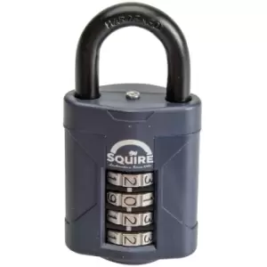 Image of Combination Padlock 50mm Crimestoppers Endorsed 4 Wheel Lock XMS22PADLOCK - Squire