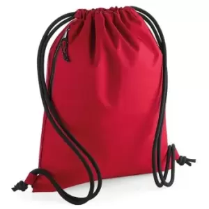 Unisex Adult Recycled Drawstring Bag (One Size) (Red) - Bagbase