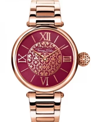 THOMAS SABO Ladies Karma Rose Gold Tone Arabesque Bracelet Watch...