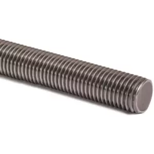 Image of Fully Threaded Rod Zinc Plated Studding Bar Grade 4.8 - 1m Length - Diameter 16mm - Pack of 10