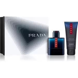 image of Prada Luna Rossa Ocean Gift Set 50ml Eau de Toilette + 100ml Shower Gel