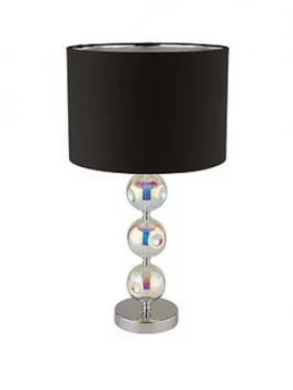 Image of Bluebell Stacked Ball Iridescent Glass Table Lamp