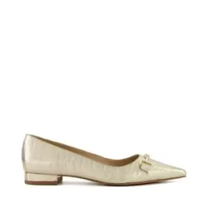 Dune London Haydenne Ballet Pumps - Gold