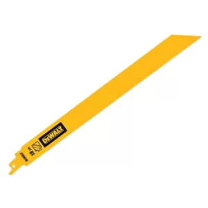 Image of DEWALT Bi-Metal 1" High Metal Reciprocating Blade 304mm x 18 TPI (Pack 5)
