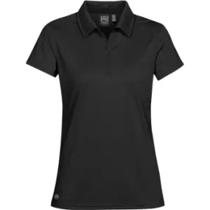 image of Stormtech Womens/Ladies Eclipse H2X-Dry Pique Polo (M) (Black)