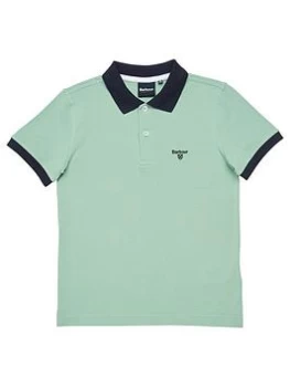 Image of Barbour Boys Lynton Polo Shirt - Faded Apple, Faded Apple, Size 8-9 Years