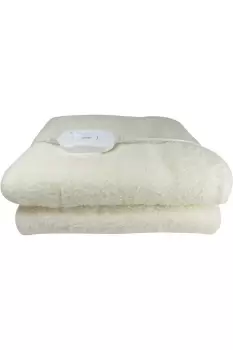 image of Premium Comfort Electric Heated Blanket, Remote Control with 3 Heat Settings in Soft Fleece - DOUBLE