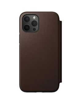 Image of Nomad Rugged Folio - Rustic Brown Leather Magsafe iPhone 12 Pro Max