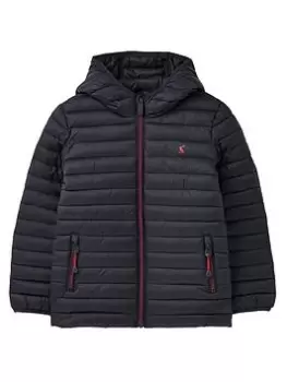 Image of Joules Boys Cairn Showerproof Packable Padded Jacket - Navy, Size Age: 8 Years