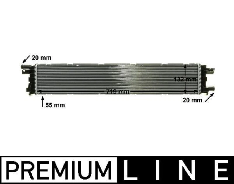 Image of Low Temperature Cooler, intercooler MAHLE CIR 12 000P