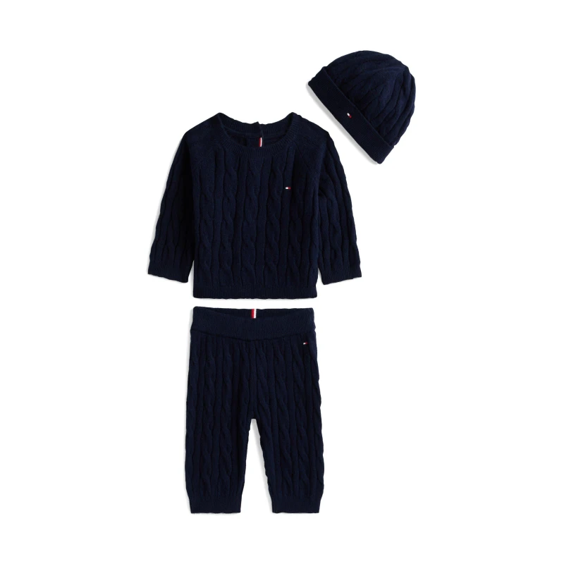 Image of Tommy Hilfiger Unisex Kids Knitted Clothing Set Night Navy C1G unisex 18M(86)