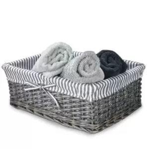 Image of Grey Wicker Baskets Large M&W