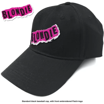 Blondie - Punk Logo Mens Baseball Cap - Black