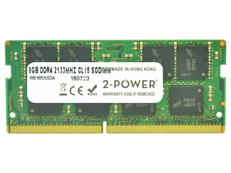 Image of 2-Power 8GB DDR4 2133MHz CL15 SoDIMM Memory - replaces KCP421SS8/8