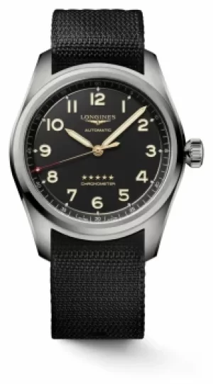 Longines Spirit Titanium 42 Mm Anthracite NATO Strap Watch