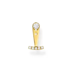 Image of THOMAS SABO Gold Plated Zirconia Single Ear Jacket