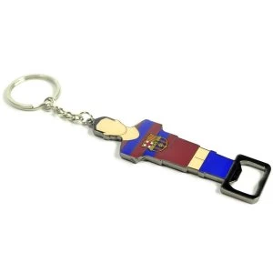 image of FC Barcelona Foosball Bottle Opener Keyring