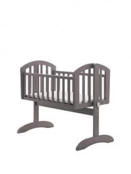 Image of Obaby Sophie Swinging Crib & Mattress, Taupe Grey