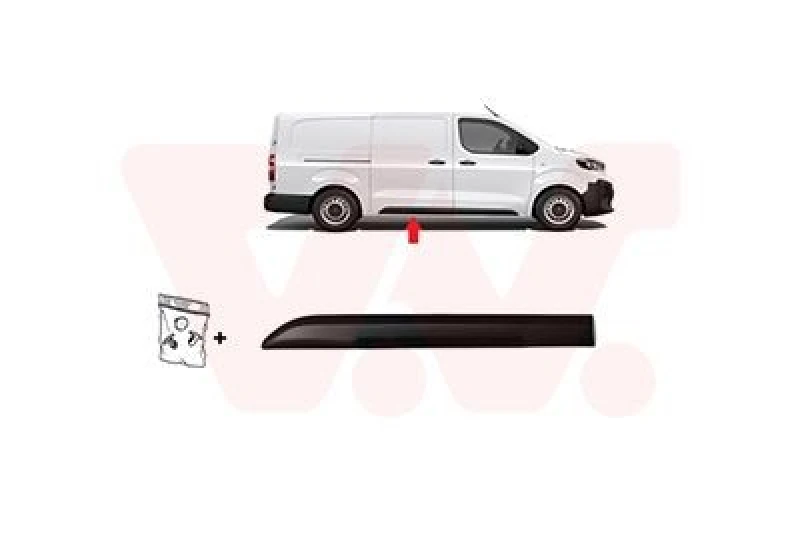 Image of VAN WEZEL Door moulding trim VAN WEZEL 3892426