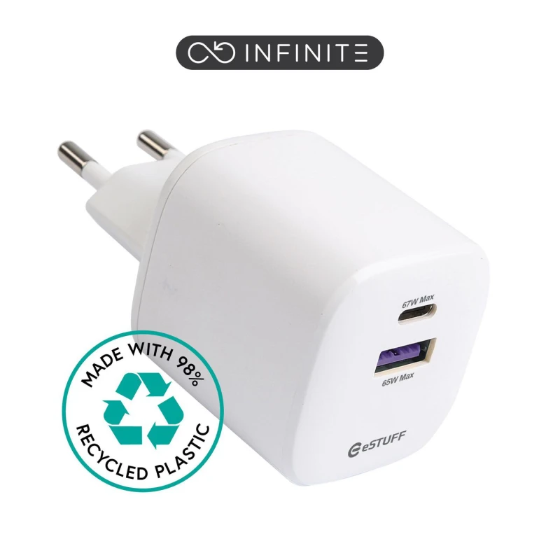 Image of eSTUFF ES637065 mobile device charger Universal White AC Indoor