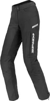 Image of Spidi Voyager H2Out Ladies Motorcycle Textil Pants, black-white, Size M for Women, black-white, Size M for Women