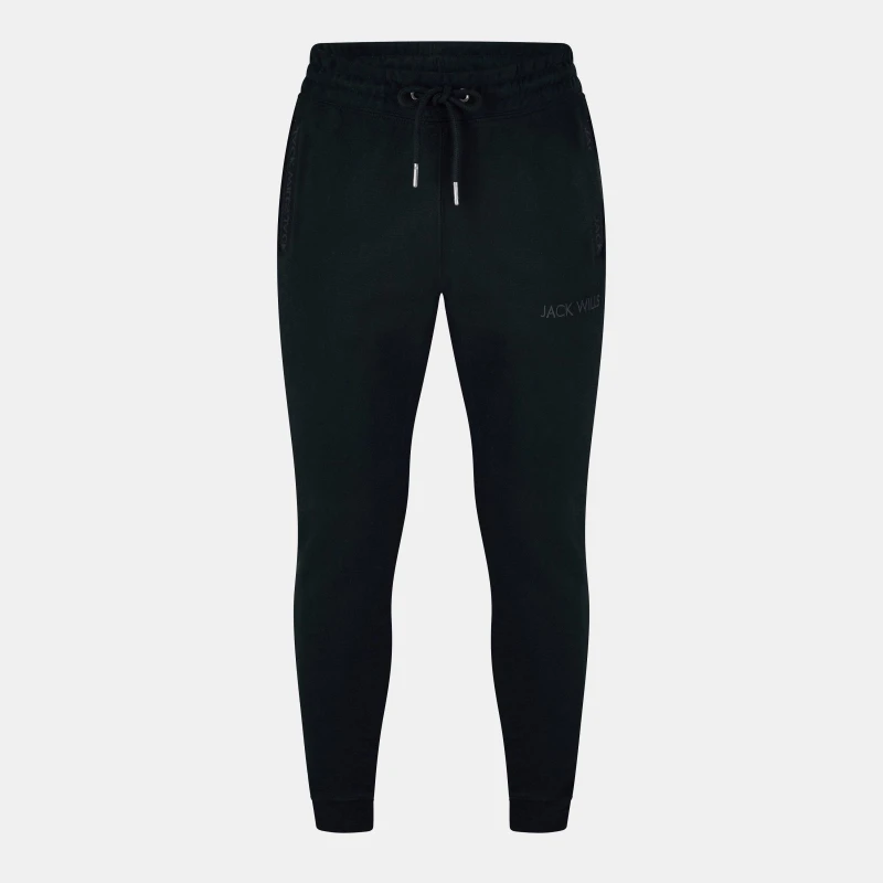 Image of Jack Wills Jacquard Logo Joggers Mens Black 09 male XS