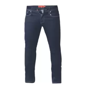 Image of Duke Mens Cedric Stretch Tapered Jeans (36XL) (Indigo Denim)