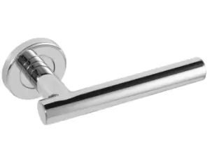 Image of Eclipse 34435 PSS 19mm Straight T Bar Door Handle Set Fire Rated Polished Stainless Steel