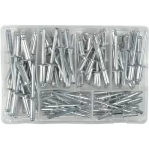 image of 102 Piece Aluminium Rivet Assortment Kit