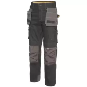 Image of Caterpillar Mens H2O Defender Water Resistant Workwear Trousers (30L) (Black Graphite) - Black Graphite