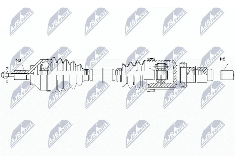 Image of NTY Drive shaft NTY NPW-VV-113